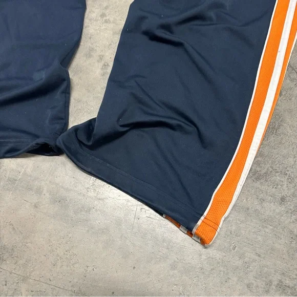 Vintage Y2K Adidas Mens Large Spell Out Striped Wide Leg Sweatpants Pants - Picture 13 of 13